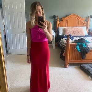 Aqua Formal Strapless Gown